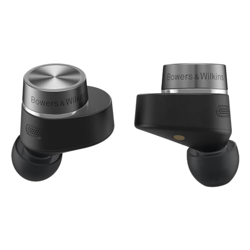 Bowers & Wilkins Pi7 S2 (Modelljahr 2023) kabellose True Wireless Noice Cancelling Kopfhörer mit Bluetooth, aptX, aktivem Noise Cancellung (ANC) und integrierten Mikrofonen // Satin Black