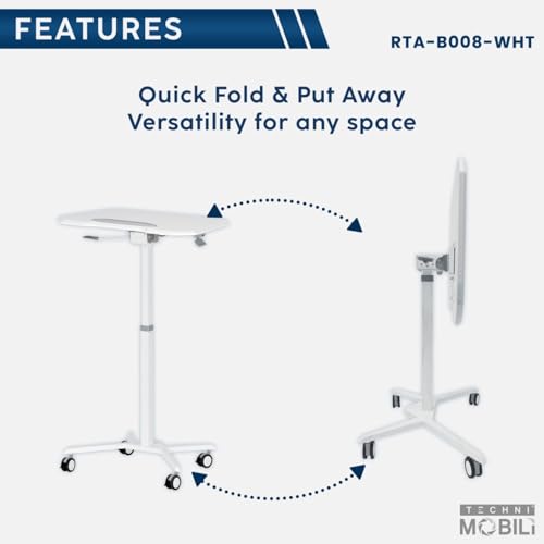 Soporte móvil para laptop Hassyee ajustable en altura y ángulo miniatura 4