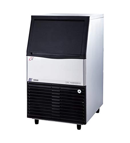 Máquina industrial de hacer hielo acero inoxidable 110V