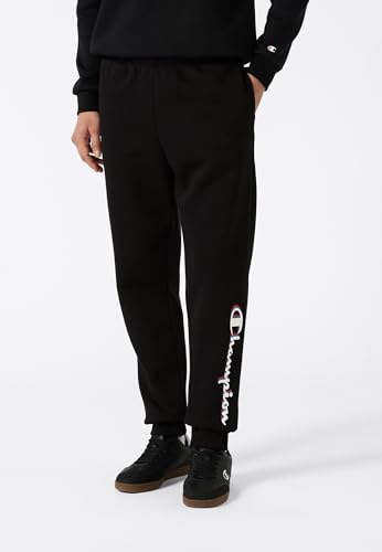 Champion Legacy Man - Pantalones Deportivos con Logotipo Grande para Hombre, Color Negro, Talla L, Negro (Kk001), L - imagen 2