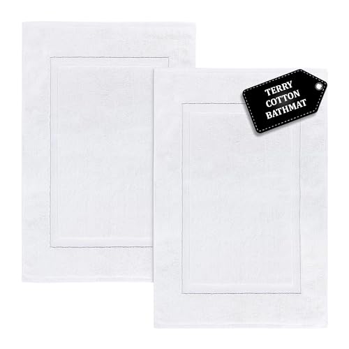 voyzz home Premium Bath Mat Floor Towel Set, Pack of 2 Super Soft & Absorbent Luxury Cotton Towels Hotel, Spa, Shower & Bathroom Tub Floor Mats Machine Washable 20