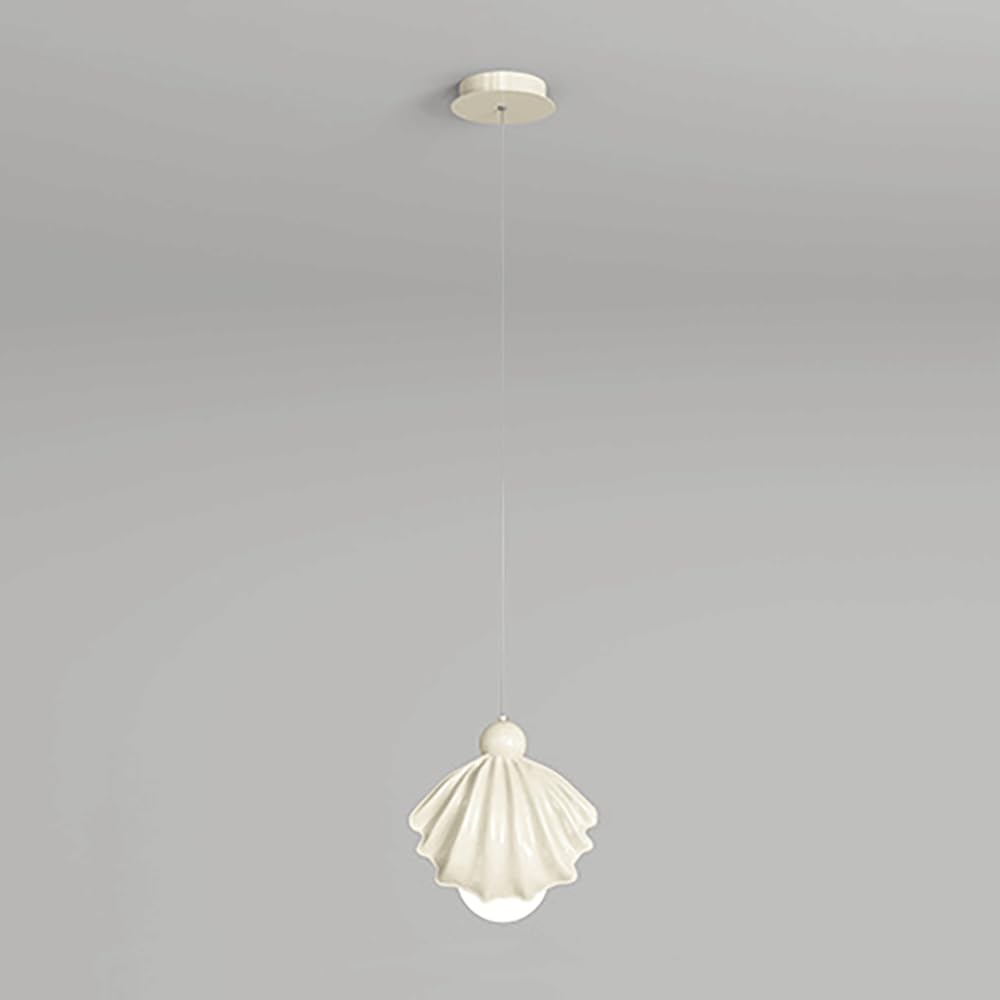 Lámpara colgante de concha LED moderna de 5W y 3 modos de color para mesita de noche