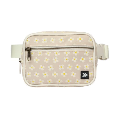 Thread Wallets Fanny Pack Small Travel Crossbody Bags for Women Men - Durable Stylish Convenient Womens & Mens Cross Body Sling Bag Fanny Pack for Phone & Personal Items (Luna Beige)