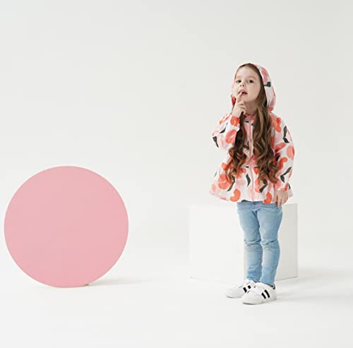 Feidoog Toddler Baby Girls Uv Protection Hoodie Upf 50+ Sun Protective Jacket Cartoon Outerwear Zipper Jackets Coat,Peach,2-3T #TOP3