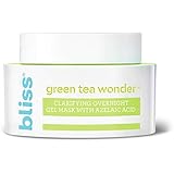 Green Tea Wonder Clarifying Overnight Gel Mask with Azelaic Acid, Deep Cleans and Visibly Tightens Pores, Made Without Parabens and Sulfates Cruelty-Free, Vegan, 1.7 oz