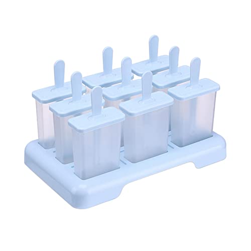 Popsicle Mold, Individual 9 Pieces Popsicle Molds Reusable Ice Popsicle Maker Ice Pop Mold | Homemade Ice Pop Maker, Making Supplies