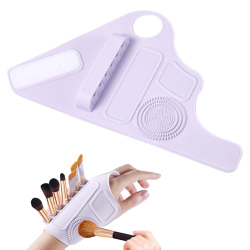 Sangle de poignet pour palette de mélange de maquillage en silicone souple