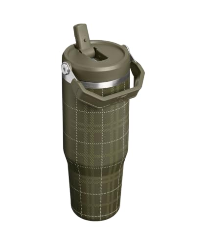 Image of STANLEY IceFlow 2.0 Flip Straw Tumbler, 30 oz, Peat Moss Plaid
