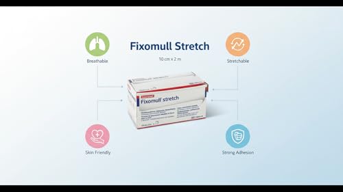 Image of MEDICA Leukoplast Fixomull Stretch Adhesive Tape 10Cmx2M (Pack Of 1 Roll)