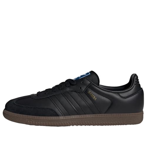 adidas Men's Samba OG Soccer Shoe, Core Black/Core Black/Gum, Size 8.5
