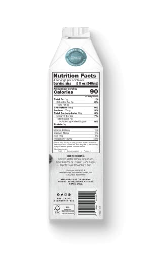 Elmhurst Plant-Based Milk, Oat Barista, Dairy Free, Vegan Friendly, Kosher, Gluten Free & Non-GMO, 32 Fluid Ounce (Pack of 6) - Thumbnail 2