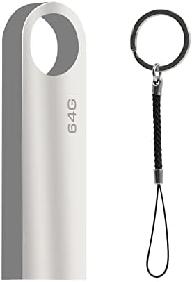 USB Flash Drive 2.0 64GB, Mini Memory Stick 2.0 64GB Waterproof Thumb Drive Pendrive USB Stick 2.0 64GB for PC Laptop Computers Tablet etc (Grey)