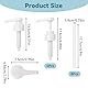 4 Stück Dosierpumpe für 25-40 mm Wiederverwendbar Pumpaufsatz Gewinde Flasche Dosierspender Dispenser Sirup Pumpe Kunststoff Ersatz Sirup Pumpe für 500ml/1000ml Flasche (Weiß)