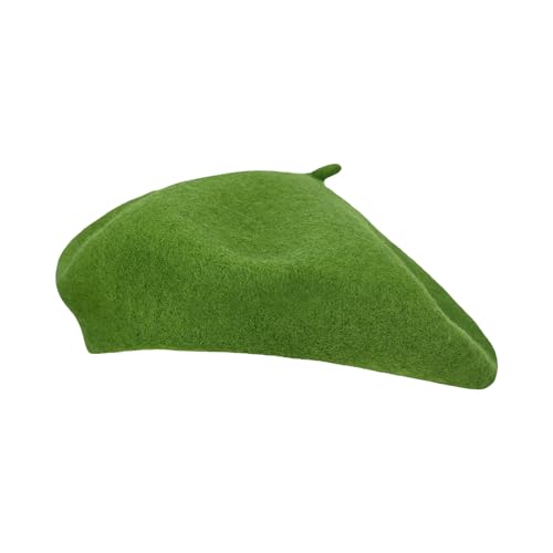 Image of Klong Women Wool Beret Hat French Style Solid Color