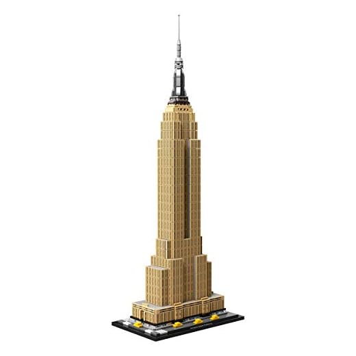 LEGO Architecture Empire State Building 21046 New York City Skyline Architecture Model Kit for Adults and Kids, Build It Yourself Model Skyscraper (1767 Pieces)
