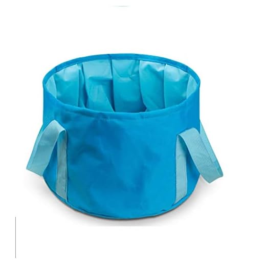 Heavenlife Collapsible Water Bucket Camp Bucket, Ultralight Folding Wash Basin Carrying Pouch Travel Outdoor Camping Hiking Storage Pouch 15L