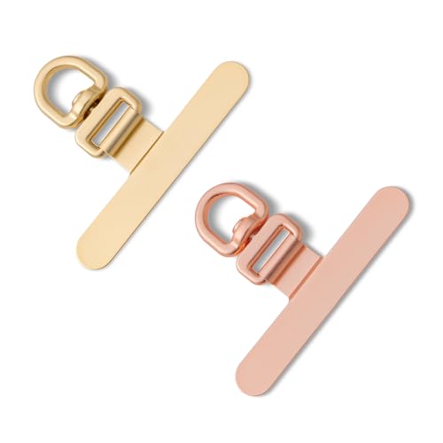 CHUQING Handykette Universalpads Gold Handy Patch Phone Lanyard Universal Pads Roségold Halterung Handykettenhalterung Pads 2 Stück