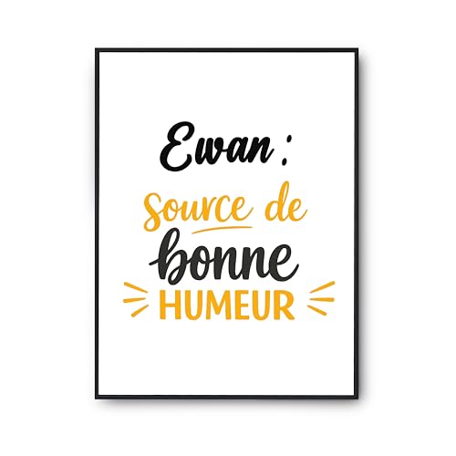 Affiche Ewan poster citation humour - Cadeau anniversaire original et rigolo
