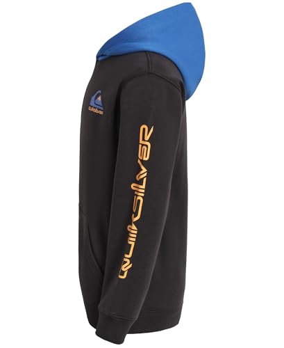 Image of Quiksilver Boys' Pullover Hoodie Sweatshirt, Soft & Comfortable Fleece, Front Pocket