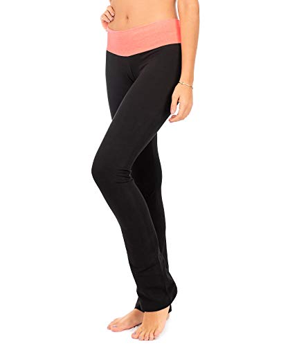 Leggings femininas com corte Bootcut da Dear Spearkle | Calça de ioga opaca com bolsos + Plus Size (