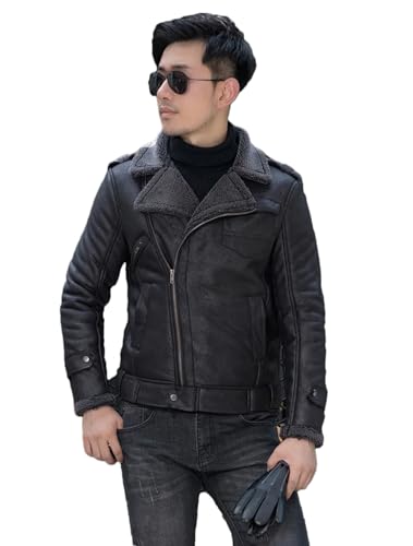 Veste en daim militaire homme hiver de qualité supérieure