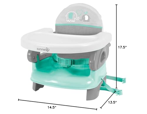 Summer Infant 13526 Unisex Deluxe Comfort Folding Booster Seat With Feeding Tray, Chair Straps Secure Booster thumb #5