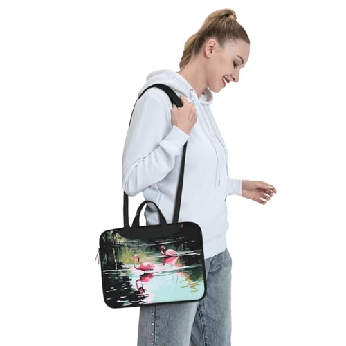Bolso de hombro para laptop KHiry negro 15.6 pulg miniatura 7