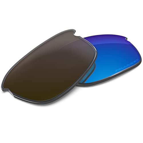 Image of Performance Replacement Lenses Compatible with Oakley Bottle Rocket OO9164 Polycarbonate Polarized Etched-Sky Blue