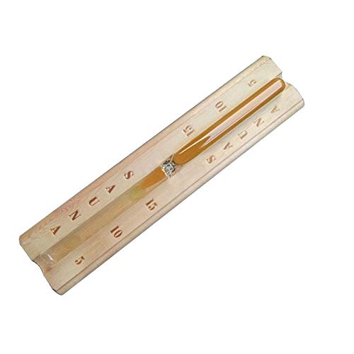 VIGAN Wall-Mounted Rotating Sauna Wooden Hourglass White Sand Timer 15 Minutes-image-44