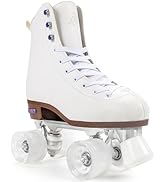 Besketo Roller Skates for Women, Classic PU Leather High-top Roller Skates Shoes, Double-Row Roll...