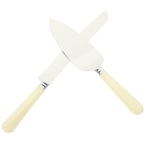 SHINEOFI 2 pièces Set de Couteaux à Gâteau Acier Inoxydable Rose Ustensiles de Cuisine Pratiques et Robustes pour Sandwichs