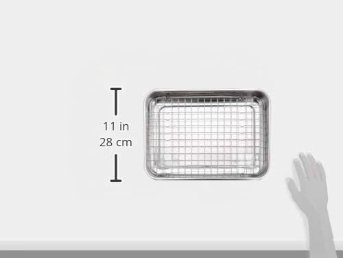 GSW 809252 EDELSTAHL Viereckpfanne mit Einsatz 40cm, silber, 40 x 28 x 7.1 cm, 1 Stück (Packung mit 2) – Ansicht 3