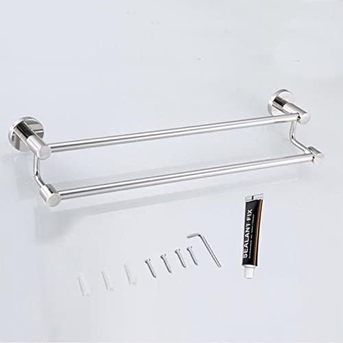 Barre de serviette SUS304 double canne pour optimiser petits espaces humides - 7