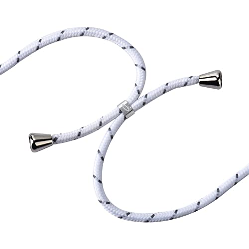 Trop Saint® Mobile Phone Case with Strap for iPhone 11 Pro Mobile Phone Chain Rope Cord with Case for Hanging - White