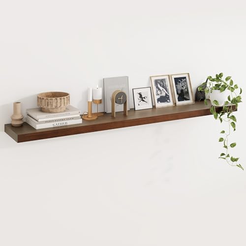 Fun Memories Wood Floating Shelves Set of 1, Rustic Pine