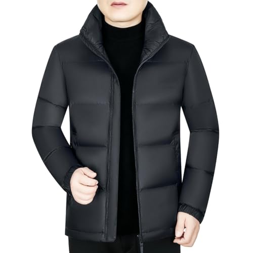 Chaqueta corta ligera para hombre chaqueta de invierno de cuello alto