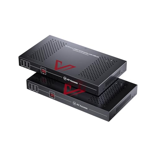 Image of AV Access 4K DisplayPort KVM Extender DP Over Ethernet HDBaseT 3.0 PoE, Uncompressed 4K Transmission up to 100m /330ft, 144-240Hz, 4*USB 2.0 Ports, 2-Way Audio, Zero Latency (4KEX100-DP-Pro)