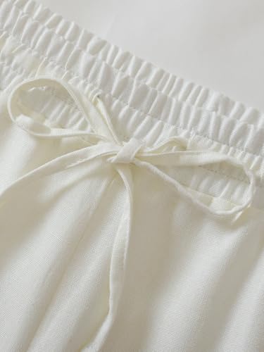 Weintee Men's 36" Inseam Tall Linen Pants Long Length4