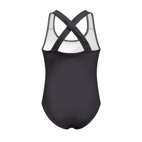 Image of WELLFLYHOM Girls Bathing Suits Size 5-14 One Piece Cross Back Swimsuit Sleeveless Full Coverage Swimwear for Beach Swimming