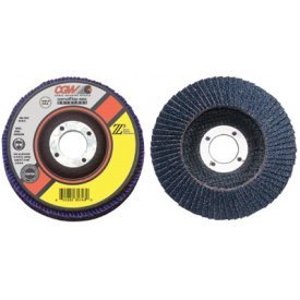 42305 Abrasive Flap Disc 4-1/2" x 7/8" 80 Grit Zirconia - Pkg Qty 10, (Sold in packages of 10)