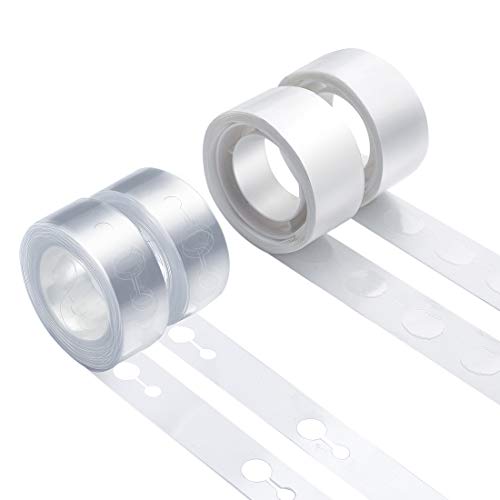 Balloon Decorating Strip Kit for Arch Garland 2 Rolls 16 Feet Balloon Tape Strips,2 Rolls Balloon Glue Point Dots Stickers