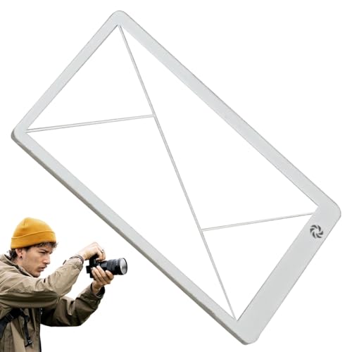 Niesel Buscador de herramientas de composición, herramienta de composición portátil y ligera, visor multifuncional para artistas al aire libre, artistas urbanos