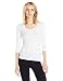 Majestic Filatures Women's Soft Touch Scoop-Neck Tee, Blanc, 3