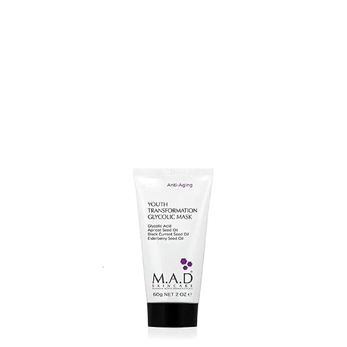 Mascarilla glucólica para la transformación juvenil antienvejecimiento de M.A.D, 2 oz.