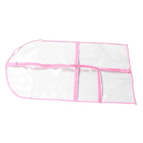 PRETYZOOM PVC Dance Garment Bag with Multiple Pockets Suit Cover for Kids for Dance Costumes and Competitions Sturdy and Lightweight for Storage