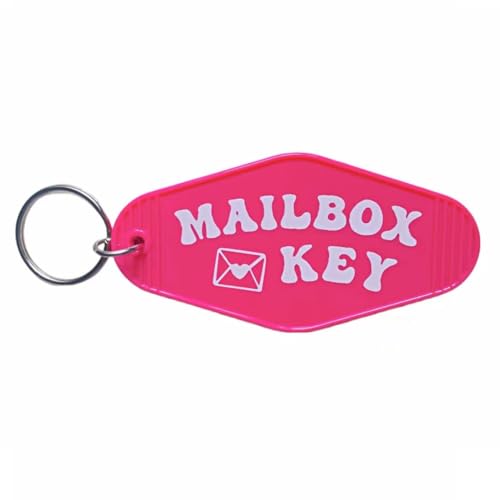 Image of Jgrprlq Mailbox Key Keychain Black Mail Key Ring Motel Key Chain