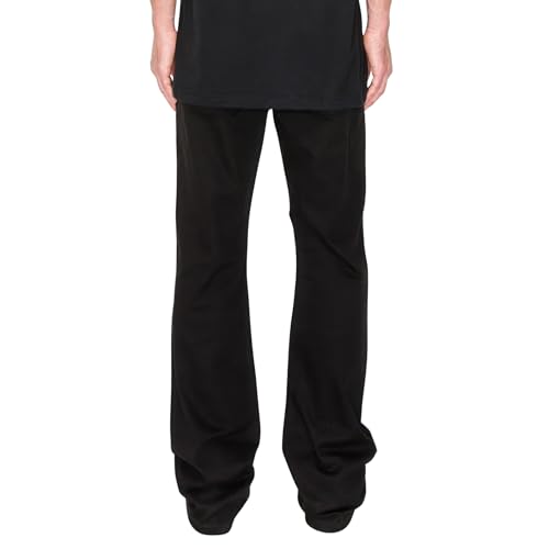 Men's Bootcut Jeans, Black, Waist Sizes 30-38, Distressed Rip & Repair Style, Regular Rise, Wide Leg Opening3