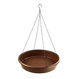 Wironoat Birdbaths Bird Feeder Heavy Duty Hanging Bird Baths for Outdoors Wildlife Feeder Bird Water,Bird Seed 11.8inch 1Pcs