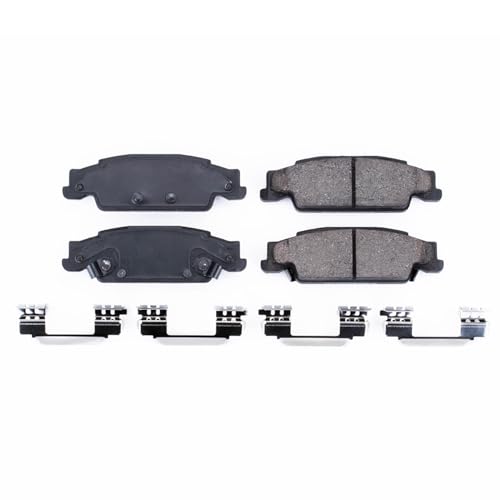Image of PowerStop Rear Brake Pads for Cadillac CTS 2003-07 |STS 2005-11 |Pontiac Grand Prix 2005-08 - Z17 Ceramic Brake Pads with Installation Hardware, 17-922