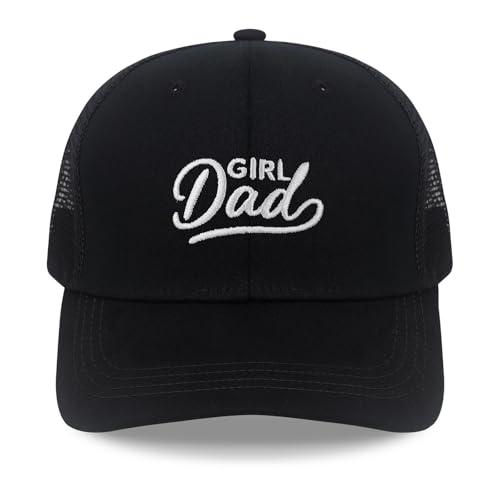 Image of Men's Embroidered Adjustable Baseball Cap, Girl Dad Hat, Funny Trucker Hat for Men